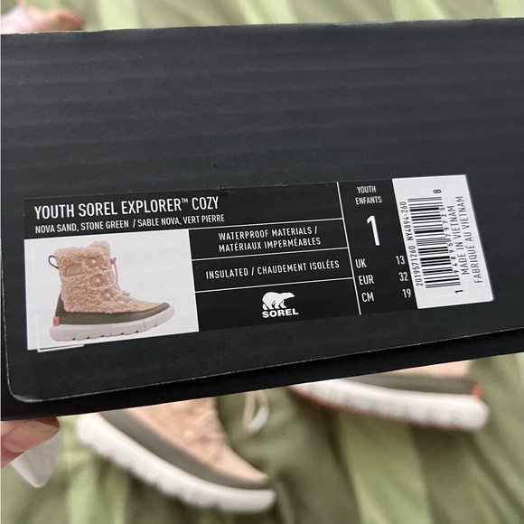 Sorel Kids Rain & Snow Boots - Pink and Olive - Picture 5 of 5